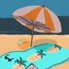 Alix Campbell Beach Day Sagres Postcard