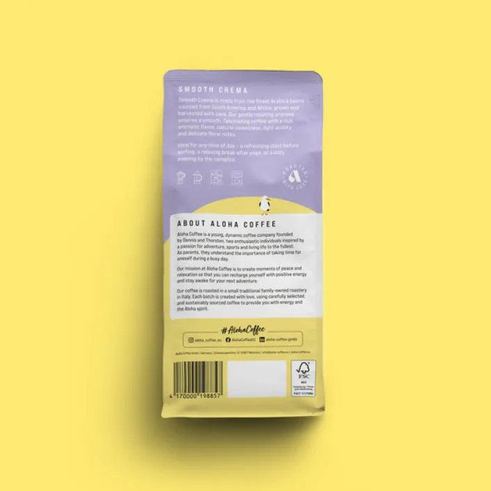 Aloha Coffee Smooth Crema gemahlen