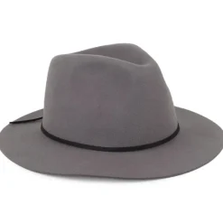 Brixton Wesley Fedora Hut LT Grau