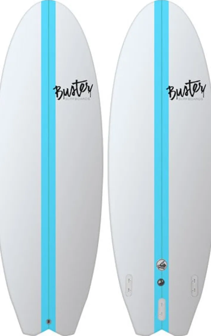 Buster Space Twin 5'0 Surfboard mit Super Rails