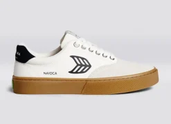 Cariuma Naioca Off-White Vintage Gum Black Schuhe