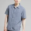 Dedicated Shirt Brantevik Work Stripe Blue