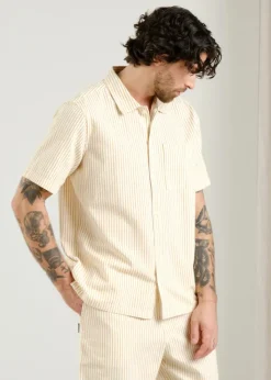 Dedicated Shirt Brantevik Work Stripe Yellow