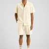 Dedicated Vejle Work Stripe Yellow Shorts
