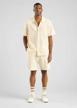 Dedicated Vejle Work Stripe Yellow Shorts