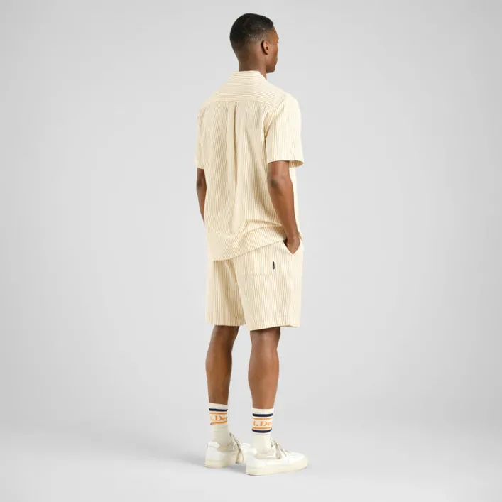 Dedicated Vejle Work Stripe Yellow Shorts
