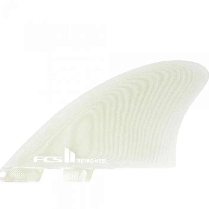 FCS II Retro Keel PG Clear Twin Einzelhandelsflossen