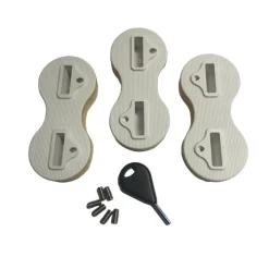Finnenstecker Produktionsset für FCS Fusion 9° Weiß