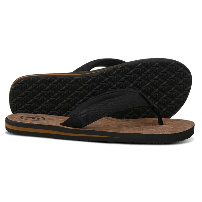 FoamLife Mully Kork Flip Flop Schwarz