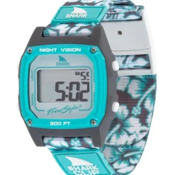 Freestyle Shark Aqua Hibiscus Clip Uhr