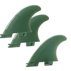 Glass Flex Fins Performer Thruster Set für FCS II Grün