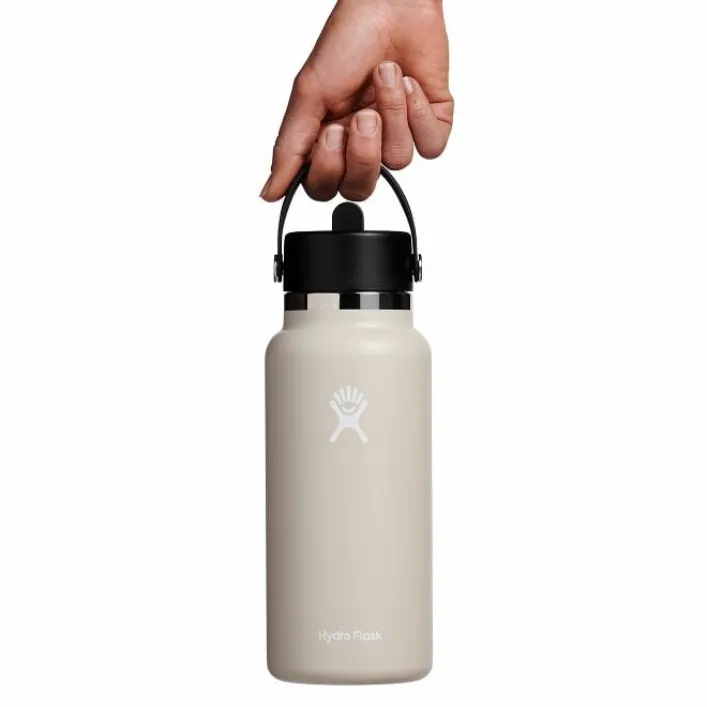 Hydro Flask 32oz Wide Flex Straw Cap Oat Trinkflasche
