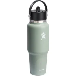 Hydro Flask 32oz Wide Flex Straw Travel Agave Trinkflasche