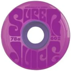 OJ Super Juice Trans Purple Soft-Rollen 60 mm-78A