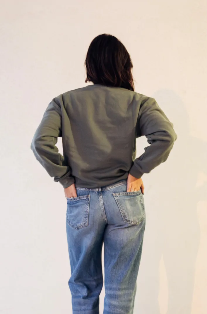 Palu Damen Sweatshirt Cropped Label Comfort