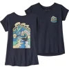 Patagonia T-Shirt aus regenerativer Bio-Baumwolle für Mädchen