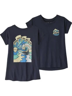 Patagonia T-Shirt aus regenerativer Bio-Baumwolle für Mädchen
