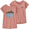 Patagonia T-Shirt aus regenerativer Bio-Baumwolle für Mädchen