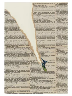 Postkarte Ciel Glue „Die Welle lesen“