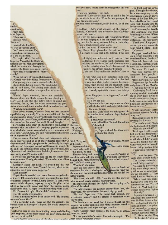 Postkarte Ciel Glue „Die Welle lesen“