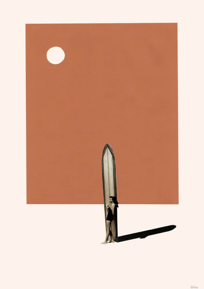 Postkarte Ciel Glue „Terrakotta“
