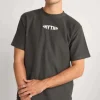 Rhythm Terry Kurzarm-T-Shirt mit Kontrastnähten