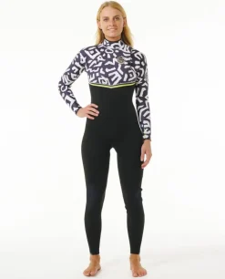 Rip Curl Damen E-Bomb 4/3 Zip Free Neoprenanzug