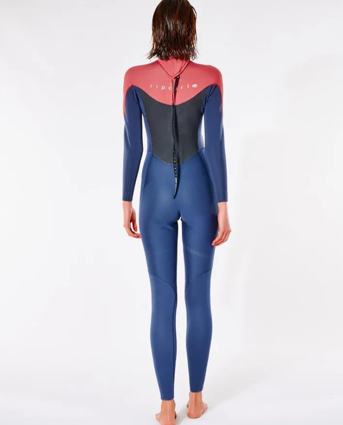 Rip Curl Damen Omega 3/2 Back Zip Steamer Neoprenanzug
