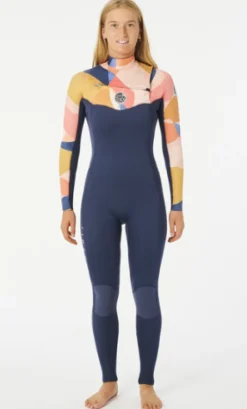 Rip Curl Dawn Patrol 5/3 Neoprenanzug mit Brustreißverschluss für Damen