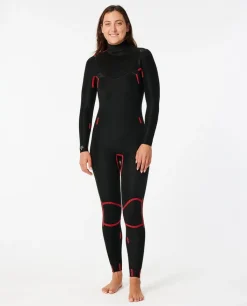 Rip Curl Dawn Patrol 4/3 Neoprenanzug mit Brustreißverschluss für Damen