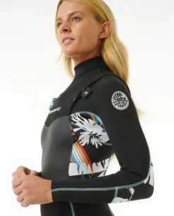Rip Curl Dawn Patrol 4/3 Neoprenanzug mit Brustreißverschluss für Damen
