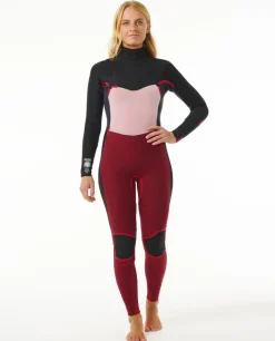 Rip Curl Dawn Patrol 4/3 Neoprenanzug mit Brustreißverschluss für Damen