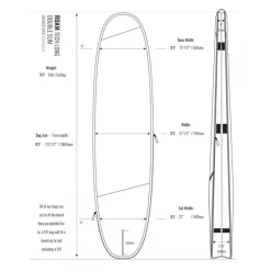 ROAM Boardbag Surfboard Tech Bag Doppel Long 9.2