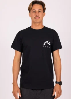 Rusty – Kurzärmliges T-Shirt mit „Happy Wave“-Print