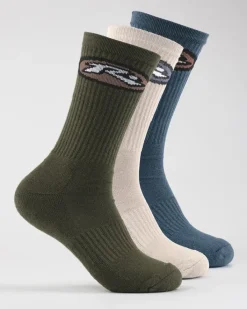 Rusty High Times Mid Calf 3 Socken