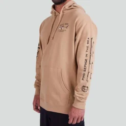 Salty Crew Bruce Fleece mit Kapuze - Sandstein