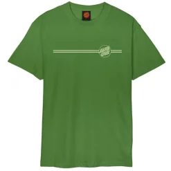 Santa Cruz – T-Shirt „Opus“ mit Punktstreifen, Grün