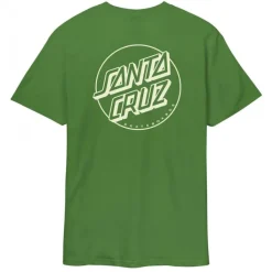 Santa Cruz – T-Shirt „Opus“ mit Punktstreifen, Grün