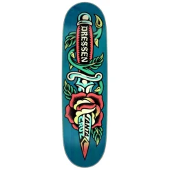 Santa Cruz Dressen Rose Dagger Pro Deck 8.7