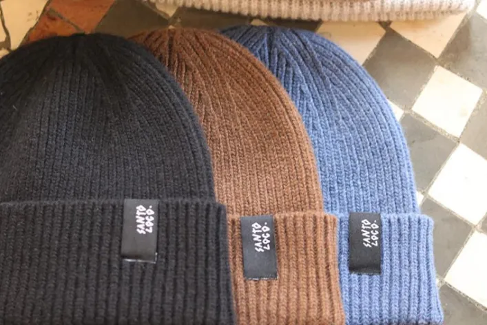 SantoLoco Gorro Mütze Dunkelbraun