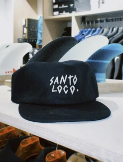 SantoLoco 6-Panel-Kappe Schwarz