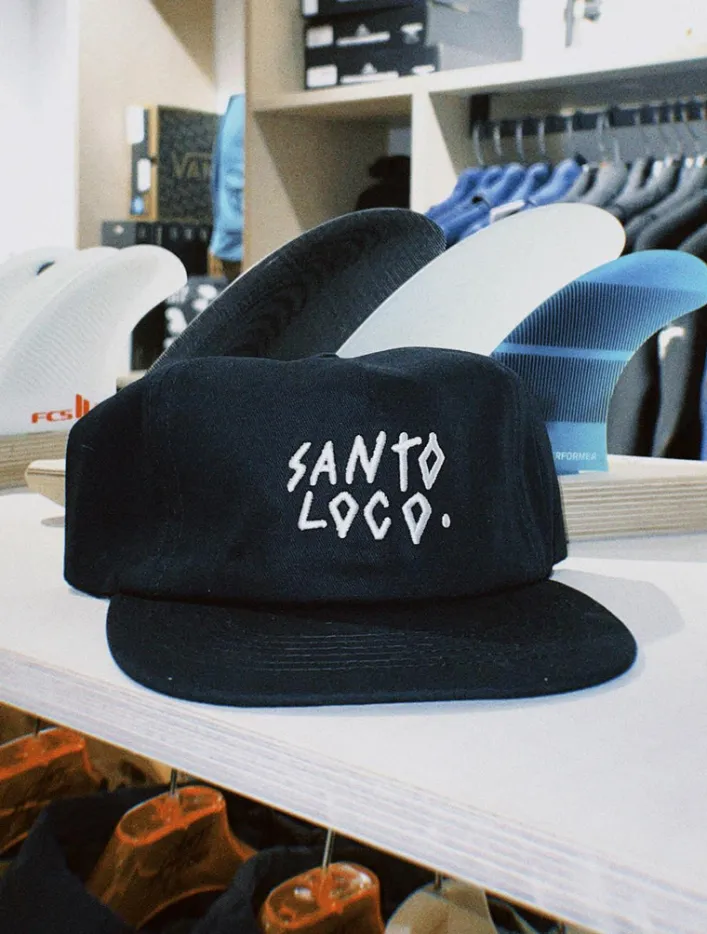 SantoLoco 6-Panel-Kappe Schwarz