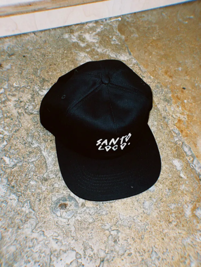 SantoLoco 6-Panel-Kappe Schwarz