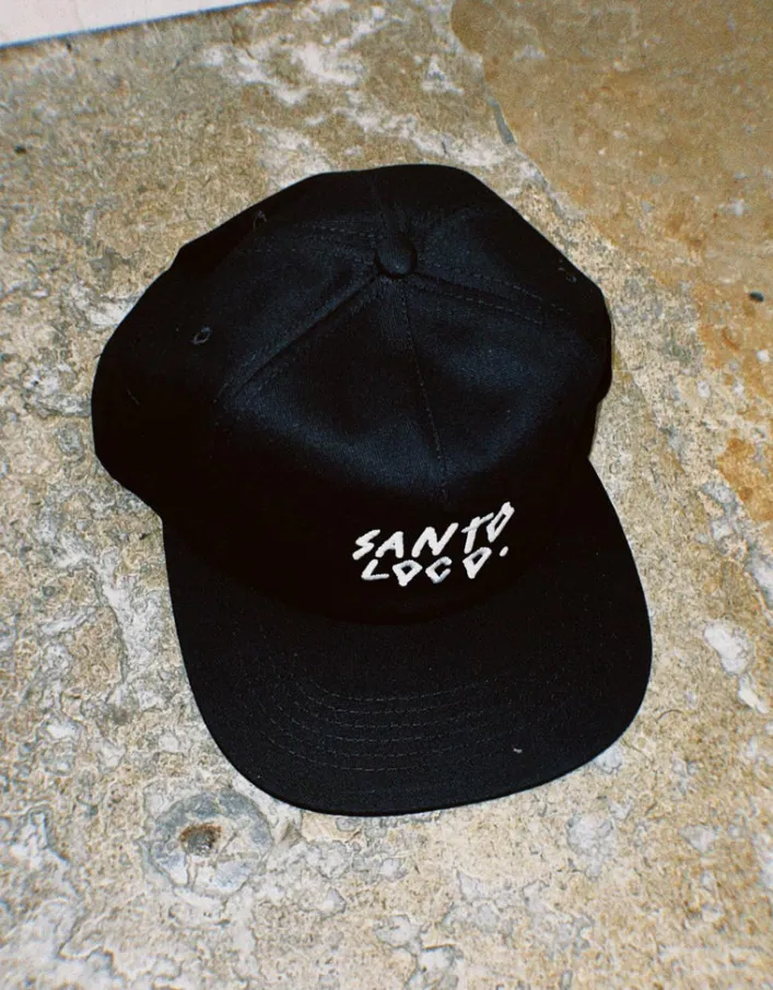 SantoLoco 6-Panel-Kappe Schwarz