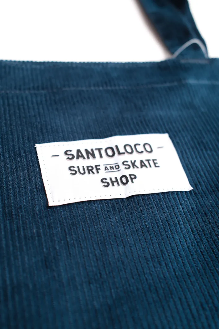SantoLoco Tote Bag Corduroy Dark Navy
