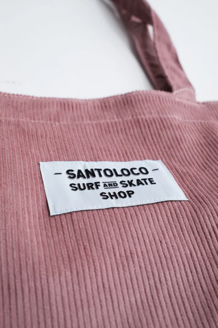 SantoLoco Tote Bag Corduroy Old Rose
