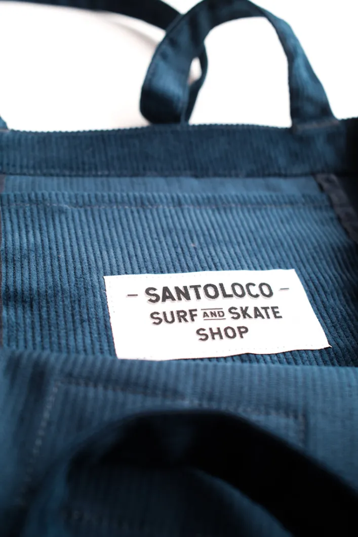 SantoLoco Tote Bag Corduroy Dark Navy