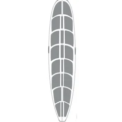 SurfCo Hawaii Wachsmatten-Set – 9'0" Longboard
