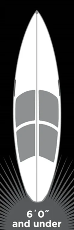SurfCo Hawaii Wachsmatten-Set – 6'0" Shortboard