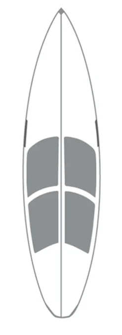 SurfCo Hawaii Wachsmatten-Set – 6'0" Shortboard